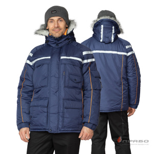 Куртка мужская утеплённая «Аляска» тёмно-синяя. Артикул: Кур210 . Цена от 4 770,00 р. в г. Екатеринбург