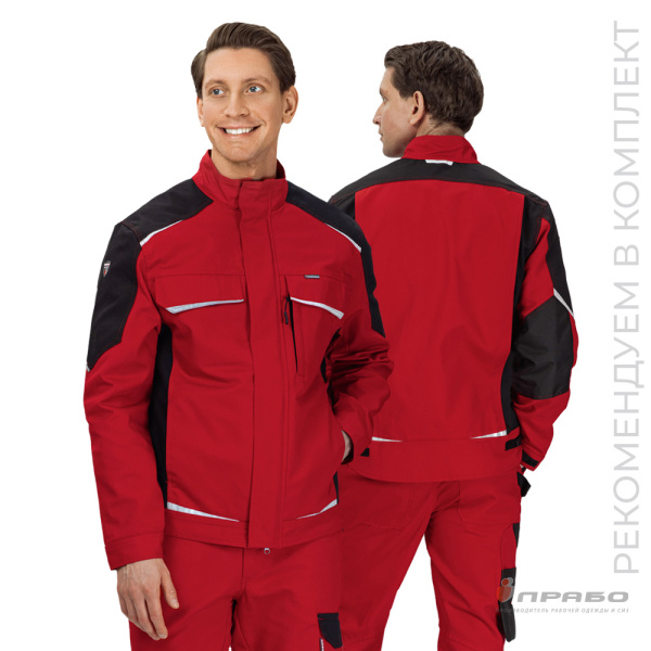Куртка мужская «Сюрвейер» красный/чёрный. Артикул: 10651. #REGION_MIN_PRICE# в г. Екатеринбург