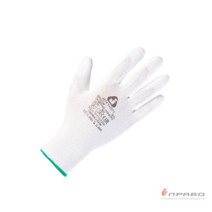 Перчатки нейлоновые с полиуретановым покрытием JP011w белые. Артикул: 10063. Цена от 103,00 р.