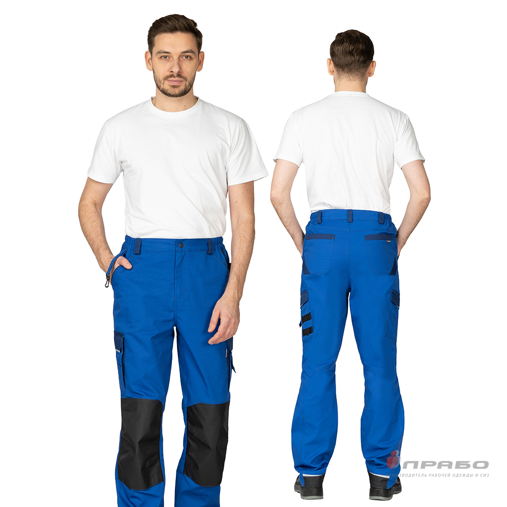 Брюки мужские «Сюрвейер Смарт» василёк/тёмно-синий. Артикул: 12939. Цена от 3 150,00 р. в г. Екатеринбург