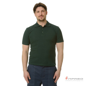 Рубашка «Поло» с коротким рукавом зелёная. Артикул: Трик1031. Цена от 1 120 р.