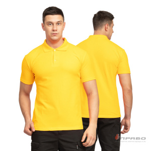 Рубашка «Поло» с коротким рукавом жёлтая. Артикул: Трик1031. Цена от 1 120 р.