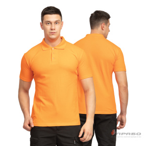 Рубашка «Поло» с коротким рукавом оранжевая. Артикул: Трик1031. Цена от 1 120 р.