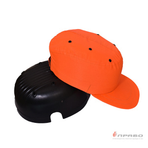 Каскетка-бейсболка защитная с вставкой из ударопрочного пластика оранжевая. Артикул: 9728. Цена от 499 р.