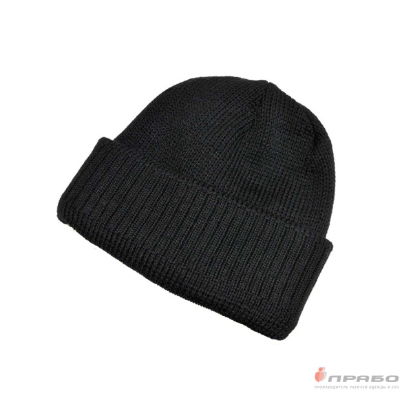 Шапка зимняя трикотажная чёрная. Артикул: Гол202. #REGION_MIN_PRICE# в г. Екатеринбург