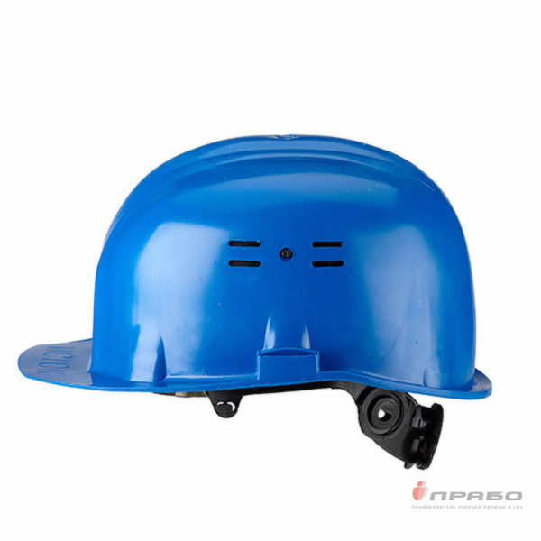 Каска защитная строительная из ударопрочного пластика с креплением для наушников синяя. Артикул: Кас308. #REGION_MIN_PRICE#
