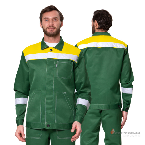 Костюм мужской «Пантеон 2 СОП» зелёный/жёлтый. Артикул: Кос119с. #REGION_MIN_PRICE# в г. Екатеринбург