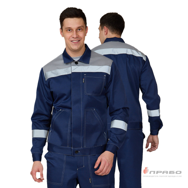 Костюм мужской «Пантеон СОП» синий/серый (куртка и брюки). Артикул: Кос118с. #REGION_MIN_PRICE# в г. Екатеринбург