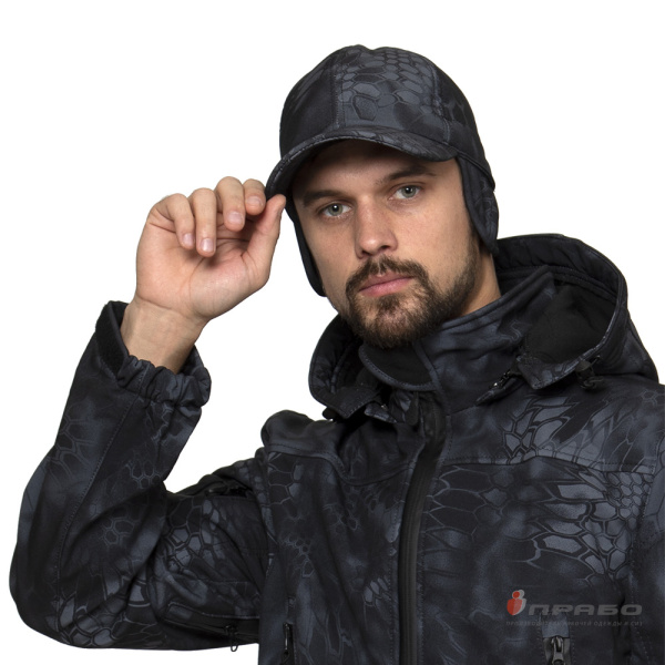 Бейсболка утеплённая софтшелл КМФ питон ночь Бейсболка утеплённая софтшелл КМФ питон ночь