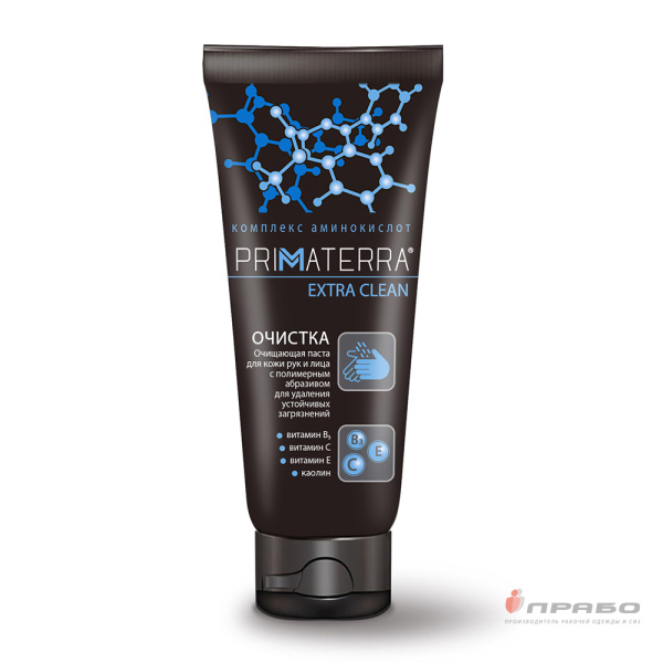 Паста для мытья сильнозагрязненных рук Primaterra Extra Clean, туба 200 мл. Артикул: 11264. #REGION_MIN_PRICE#