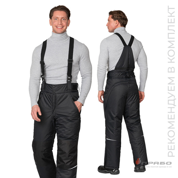 Брюки мужские утеплённые «Сюрвейер» чёрные. Артикул: 10935. #REGION_MIN_PRICE# в г. Екатеринбург