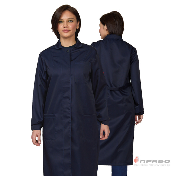 Халат кислотощелочестойкий (КЩС) женский синий. Артикул: Ar205. #REGION_MIN_PRICE# в г. Екатеринбург