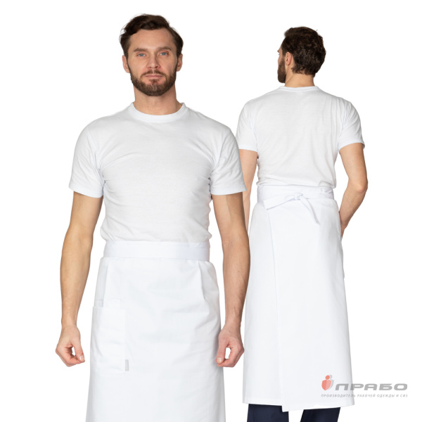 Передник поварской белый. Артикул: П004. #REGION_MIN_PRICE# в г. Екатеринбург