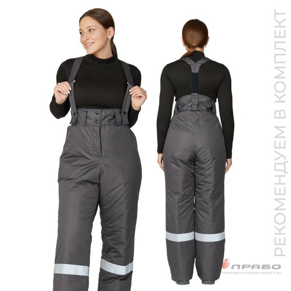 Брюки женские утеплённые «Онега» серые. Артикул: 11239. #REGION_MIN_PRICE# в г. Екатеринбург