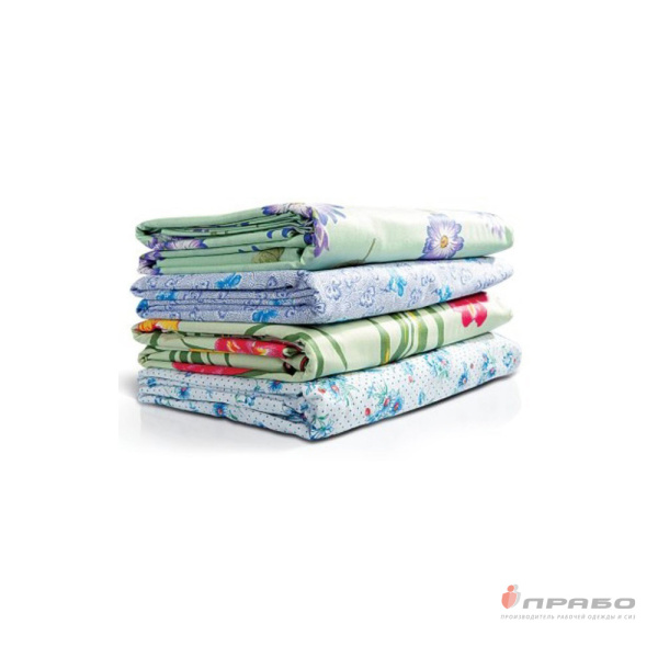 Комплект полутораспальный из набивной бязи с наволочкой 60х60 см. Артикул: Пос108. #REGION_MIN_PRICE#