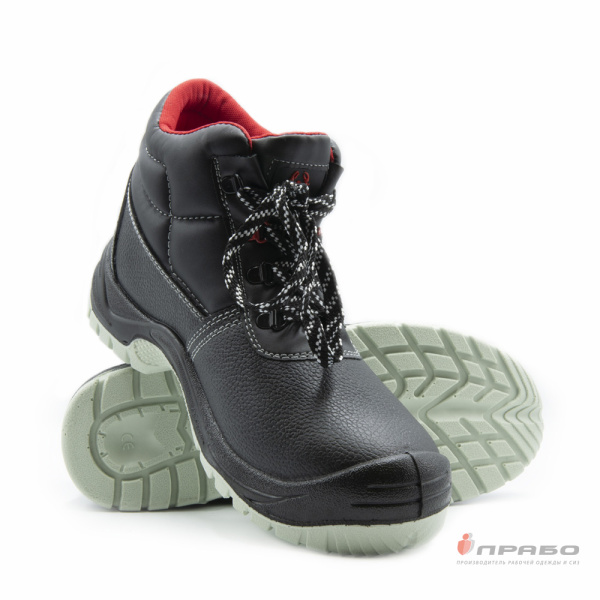 Ботинки кожаные «Скорпион-1201» с подошвой ПУ/ТПУ чёрные. Артикул: Кож300. #REGION_MIN_PRICE# в г. Екатеринбург