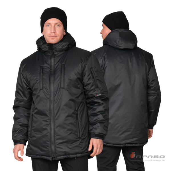 Куртка мужская утеплённая «Вегард» чёрная. Артикул: 10827. #REGION_MIN_PRICE# в г. Екатеринбург