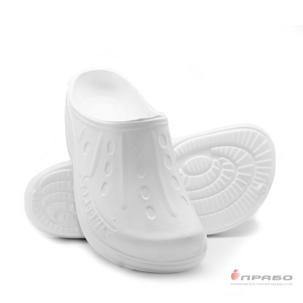 Сабо женские из ЭВА Sardonix белые. Артикул: Комб144. #REGION_MIN_PRICE# в г. Екатеринбург